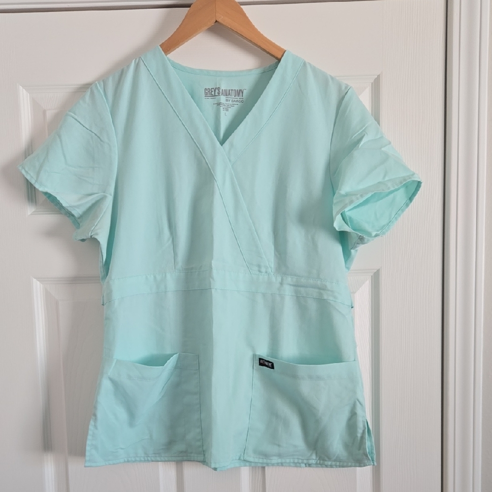 Grey's Anatomy Aqua Scrub Top